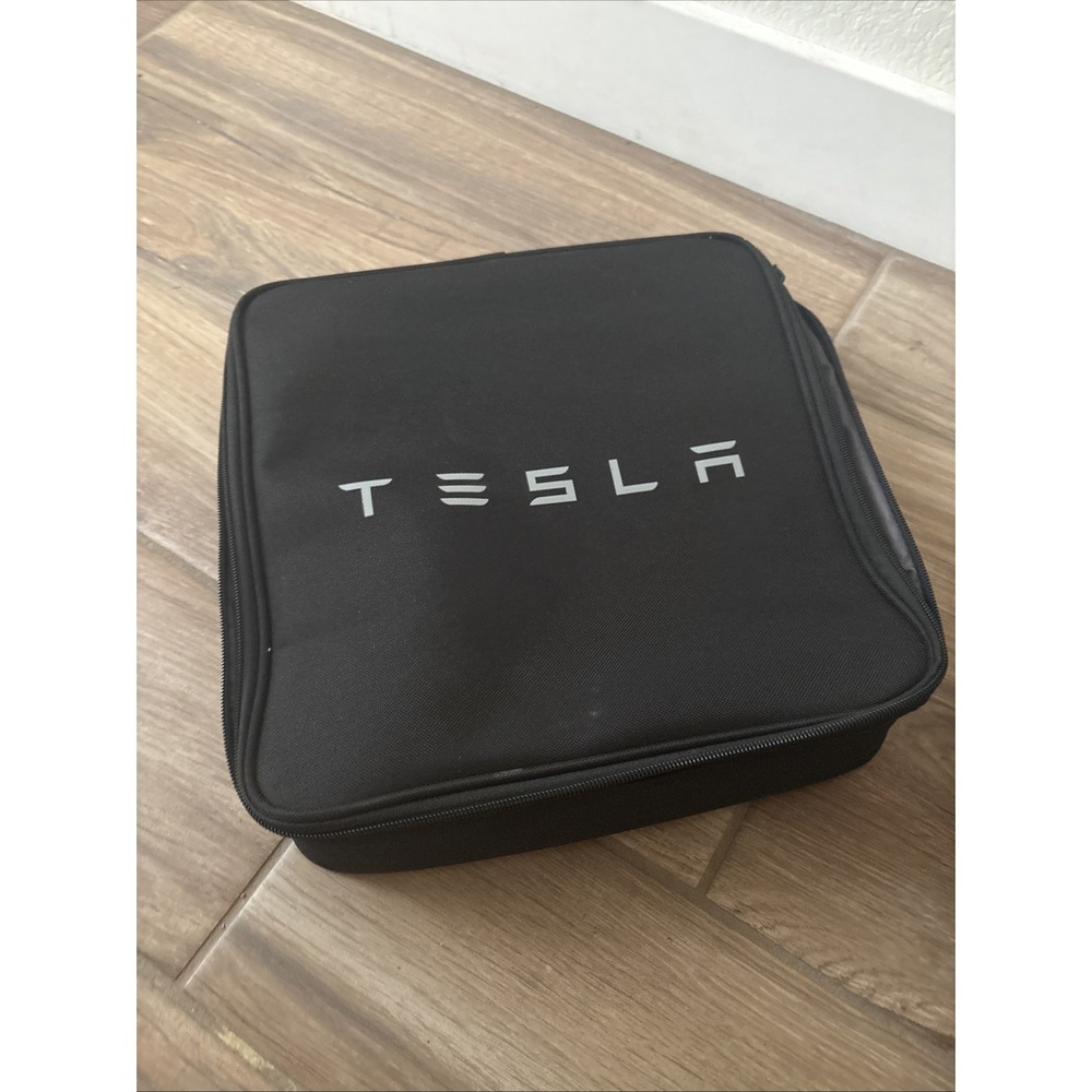 Tesla Mobile Connector Charger Square Storage Bag Cable Case 1509564-00-A Black